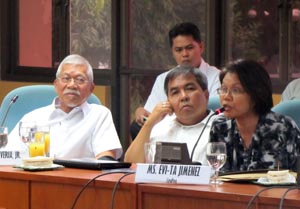 Evi-ta Jimenez, Lito Averia, and Gus Lagman 